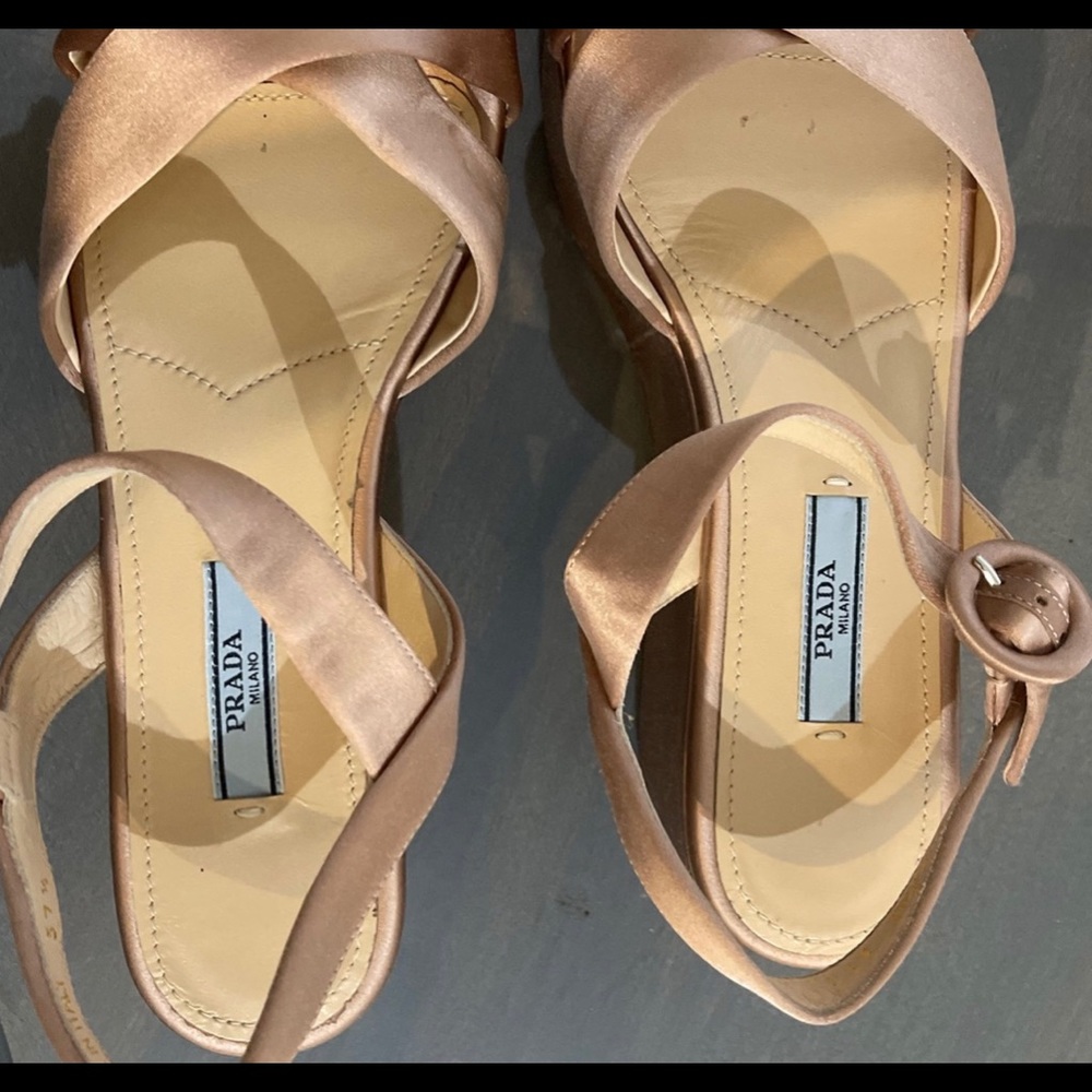 Authentic Prada platform sandals